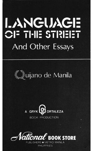 Language of the street and other essays