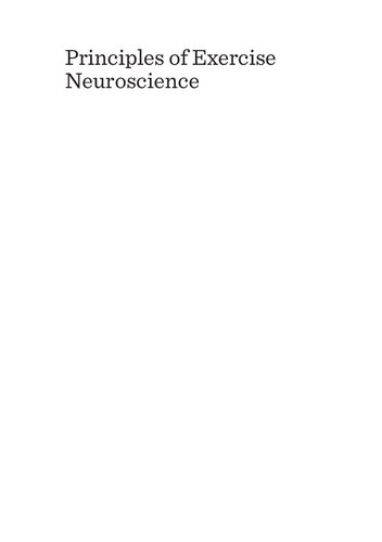 Principles of Exercise Neuroscience