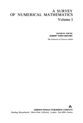 Survey of numerical mathematics,