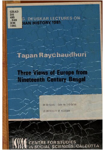 Three views of Europe from nineteenth century Bengal