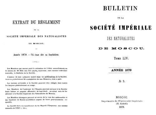 Études paléontologiques. Sur les couches à Ammonites macrocephalus en Russie