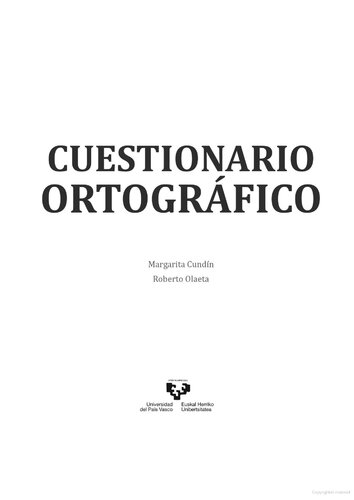 Cuestionario ortotipográfico