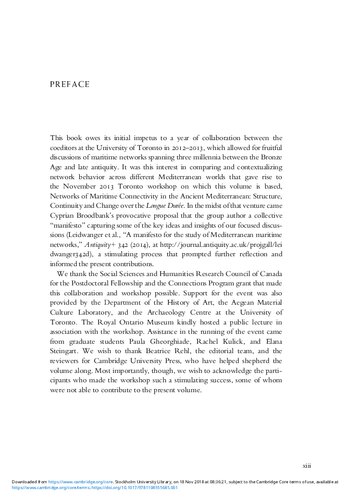 Maritime Networks in the Ancient Mediterranean World