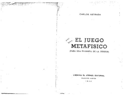 El juego metafísico