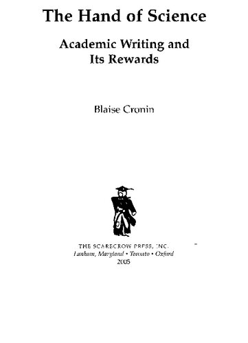 The Hand of Science: Academic Writing and Its Rewards