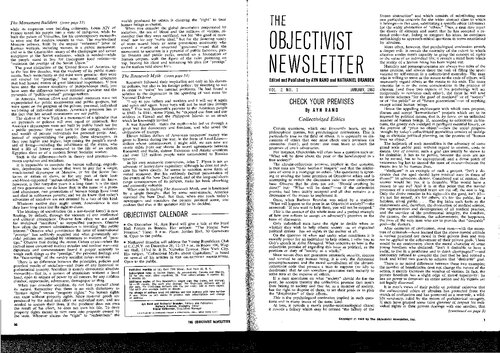 Objectivist Newsletter, Volume 2, 1963