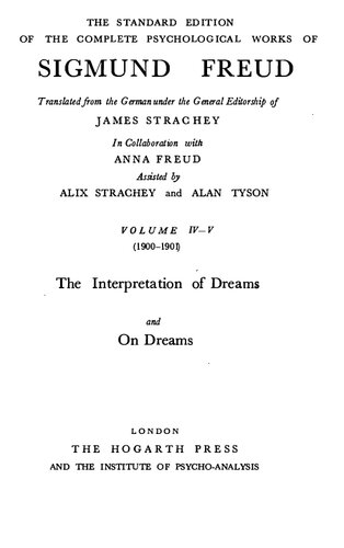 The Interpretation of Dreams and On Dreams