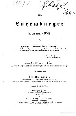 Die Luxemburger in der neuen Welt