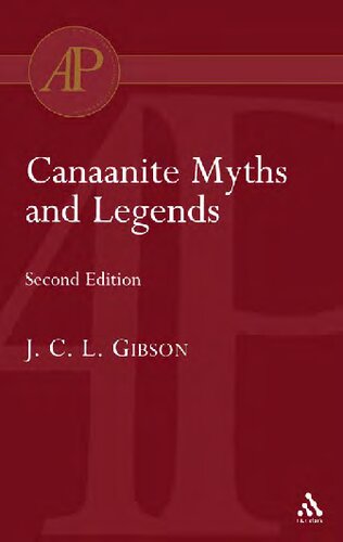 Canaanite Myths And Legends
