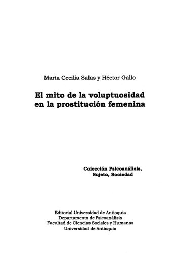 El mito de la voluptuosidad en la prostitución femenina