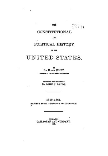 Harper's Ferry - Lincoln's Inauguration, 1859-1861