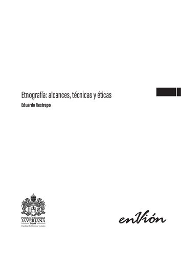 Etnografía alcances, técnicas y éticas