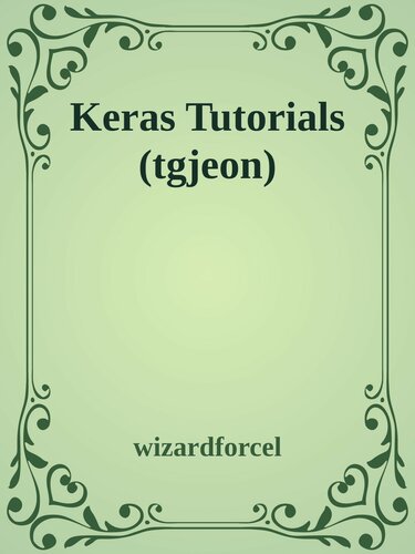 Keras Tutorials (tgjeon)