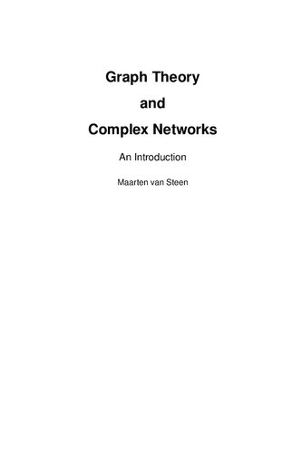 Graph Theory and Complex Networks