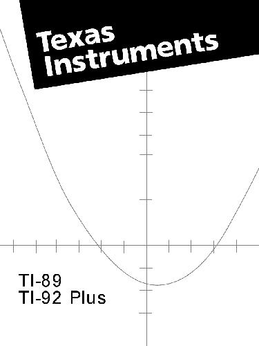 TI-89 TI-92 Plus Benutzerhandbuch für Advanced Mathematics Software Version 2.0
