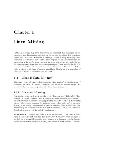 Mining Massive Data Sets Reading Material (Stanford CS246)