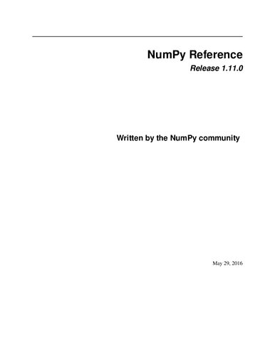 numpy-ref-1.11.0