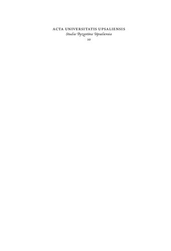 RECEPTIONS OF THE BIBLE IN BYZANTIUM