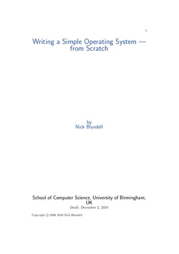 Writing a Simple Operating System