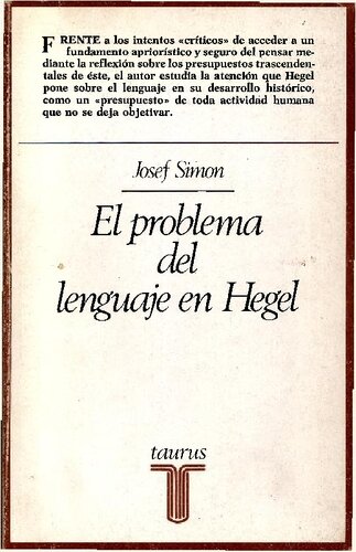 El Problema del lenguaje en Hegel