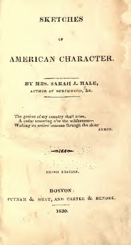 Sketches of American Character