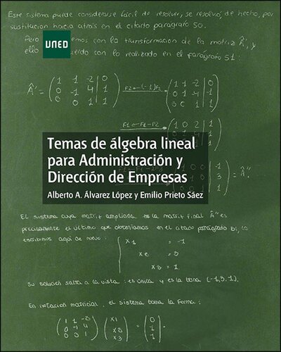 Temas de álgebra lineal para administración y dirección de empresas.