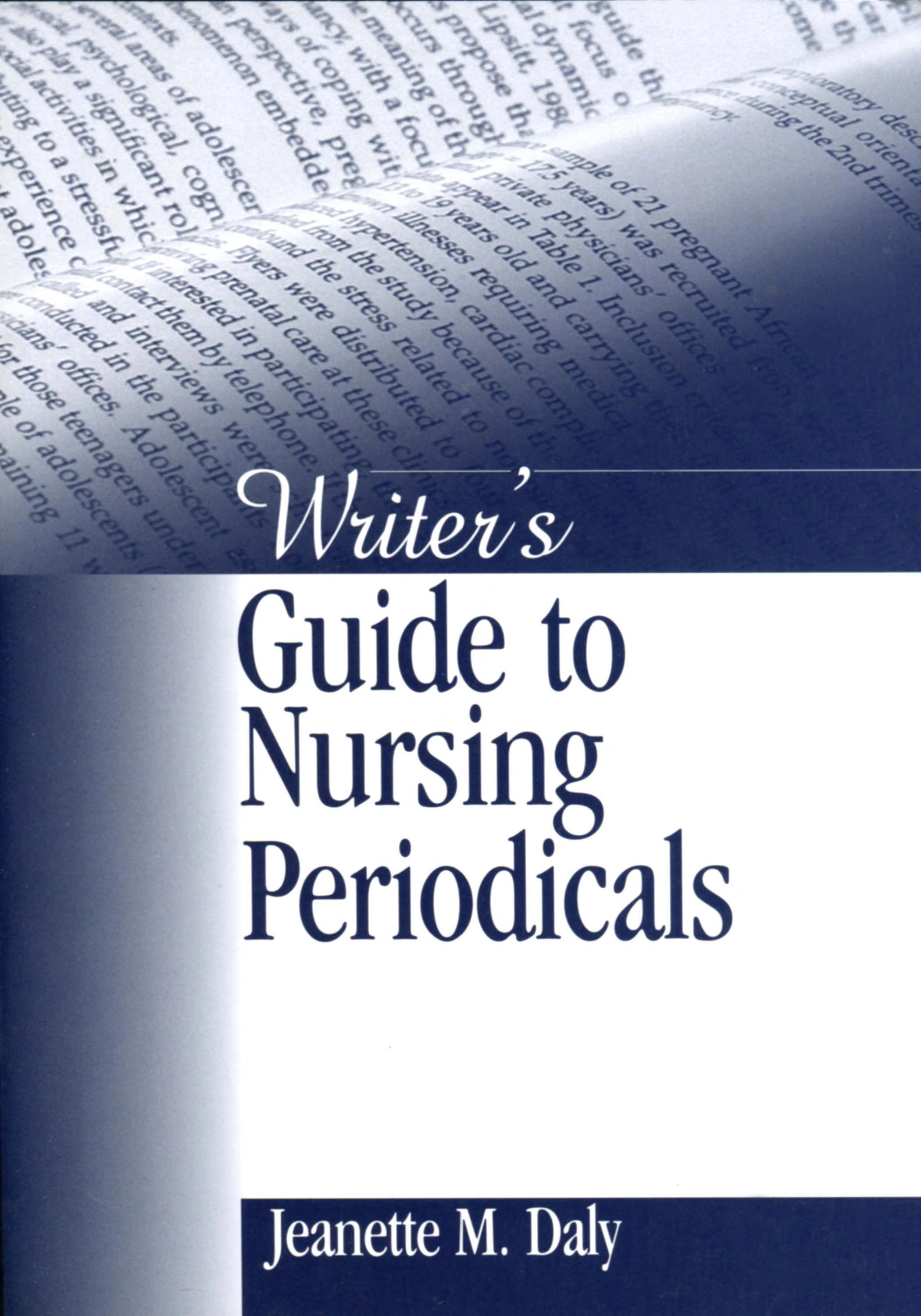 Writer's Guide to Nursing Periodicals