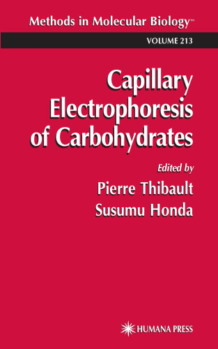 Capillary Electrophoresis of Carbohydrates