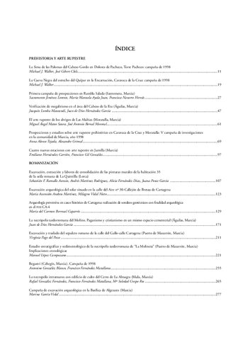 Memorias de Arqueología de la Región de Murcia