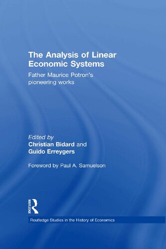 The Analysis of Linear Economic Systems: Father Maurice Potron’s Pioneering Works