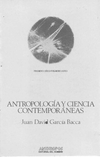 Antropología y ciencia contemporáneas