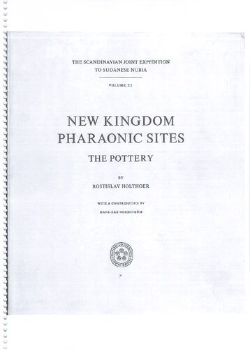 New Kingdom Pharaonic Sites: The Pottery