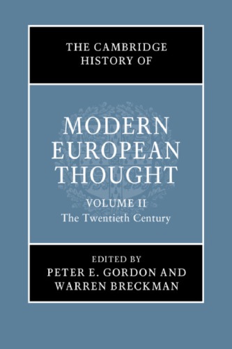 The Cambridge History of Modern European Thought: The Twentieth Century