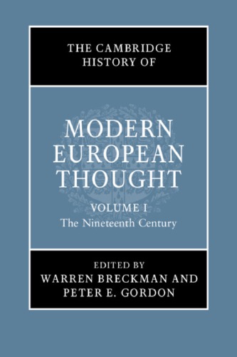 The Cambridge History Of Modern European Thought: The Nineteenth Century
