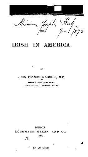 The Irish in America