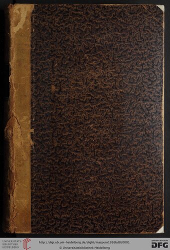 Études de mythologie et d'archéologie egyptiennes