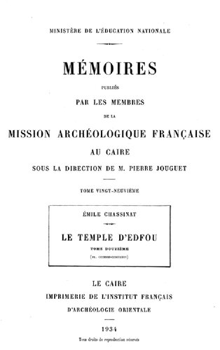 Le temple d'edfou