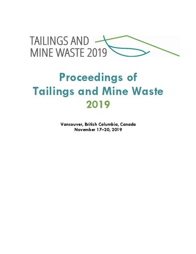 Tailings and Mine Waste 2019