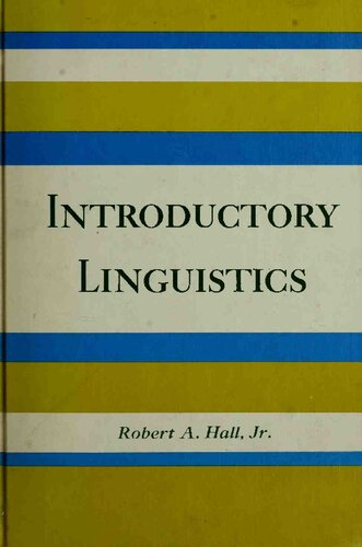 Introductory Linguistics