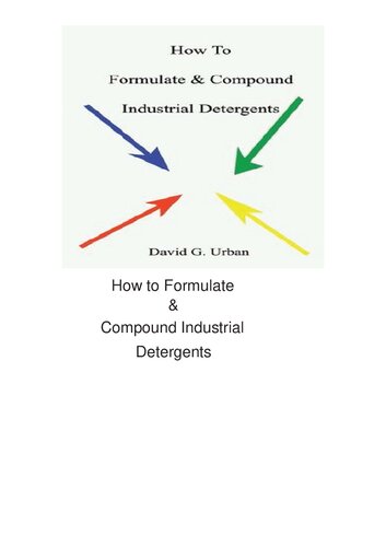 How to Formulate and Compound Industrial Detergents