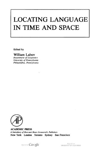 Locating Language in Time and Space