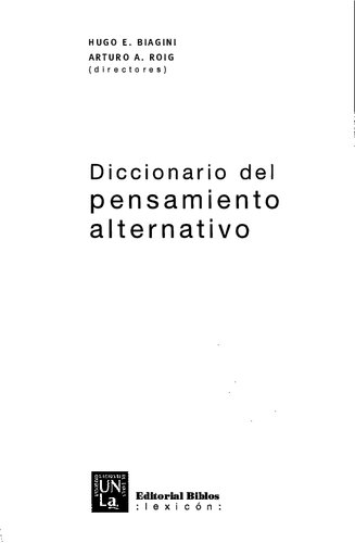 Diccionario del pensamiento alternativo