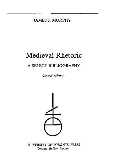 Medieval Rhetoric: A Select Bibliography