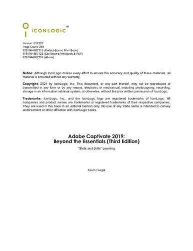 Adobe Captivate 2019: Beyond the Essentials