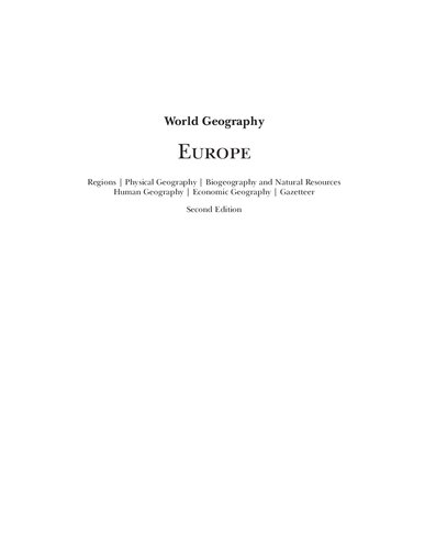 World geography Europe