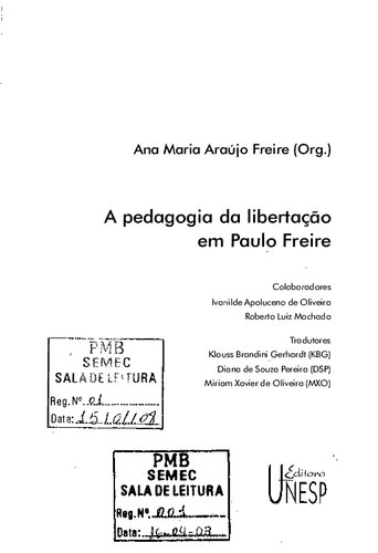 A pedagogia da libertação em Paulo Freire