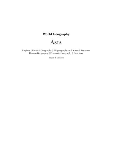 World geography Asia