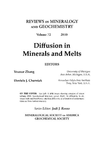 Diffusion in Minerals and Melts
