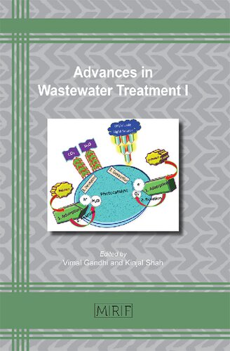 Advances in Wastewater Treatment I