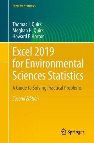 Excel 2019 for Environmental Sciences Statistics: A Guide to Solving Practical Problems